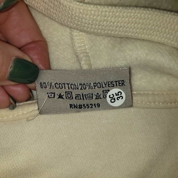 Taylor Swift The Eras Tour Hoodie Unisex Cream / Beige Sz XS Oversized Pullover - Picture 10 of 10